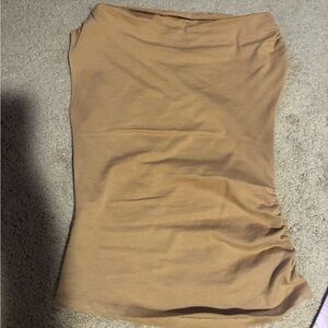 Zara draped neck camel top medium only worn couple of times medium